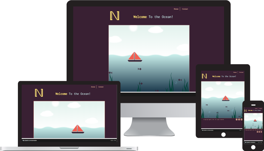 responsive image of animation project