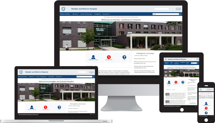 Kirkland Hospital Project Desktop view